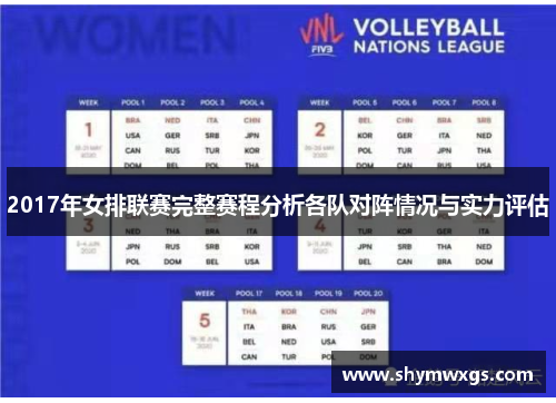 2017年女排联赛完整赛程分析各队对阵情况与实力评估