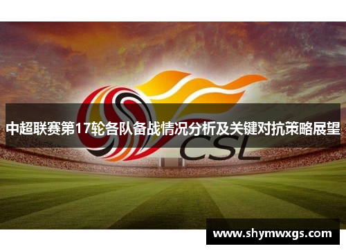 中超联赛第17轮各队备战情况分析及关键对抗策略展望 中超联赛第17轮各队备战情况分析及关键对抗策略展望