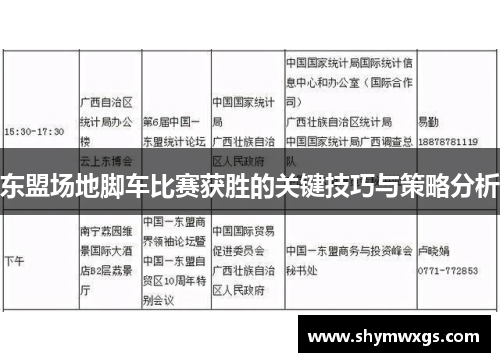 东盟场地脚车比赛获胜的关键技巧与策略分析 东盟场地脚车比赛获胜的关键技巧与策略分析