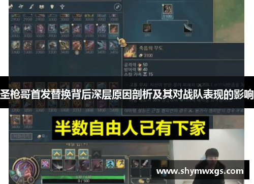 圣枪哥首发替换背后深层原因剖析及其对战队表现的影响